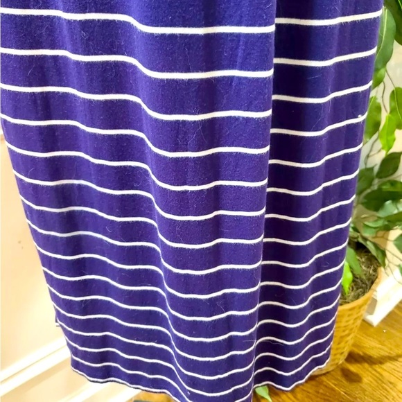 Design History Blue & White Striped Braided Straps Sleeveless Maxi Dress X Small - Picture 6 of 13